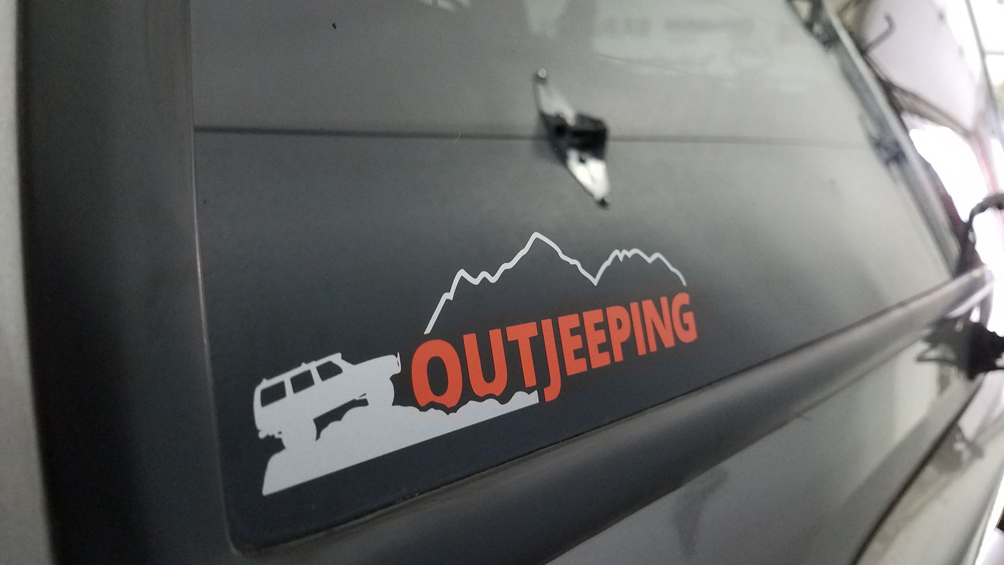 Original OutJeeping XJ Vinyl Decal