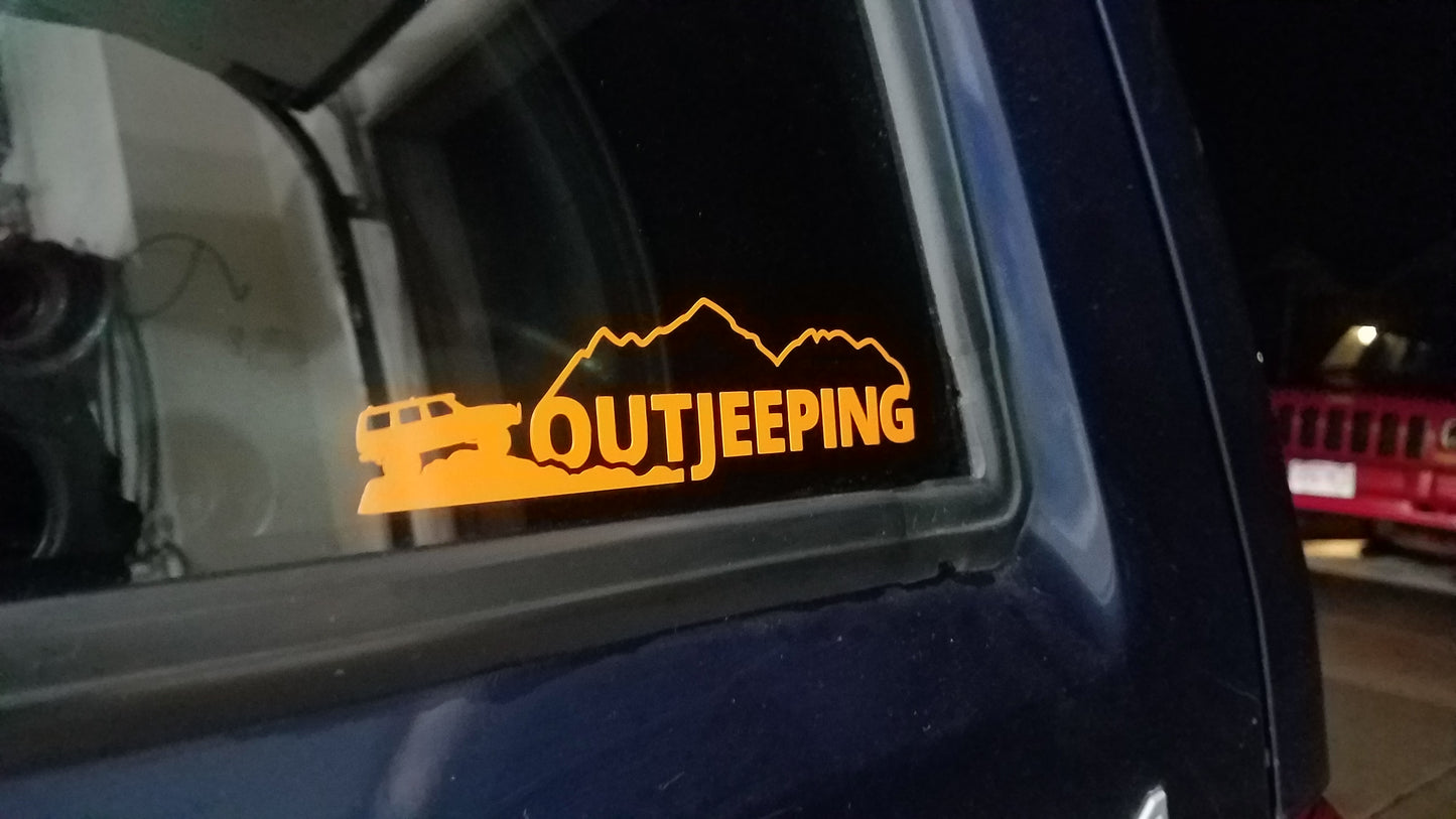 Original OutJeeping XJ Vinyl Decal